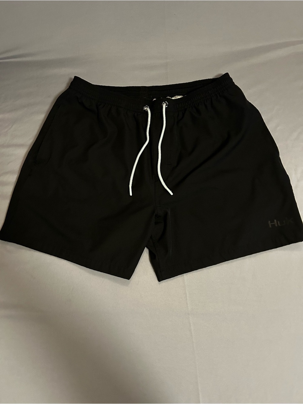 Huk Pursuit Volley Swim Trunks Shorts Mens Size Large Black